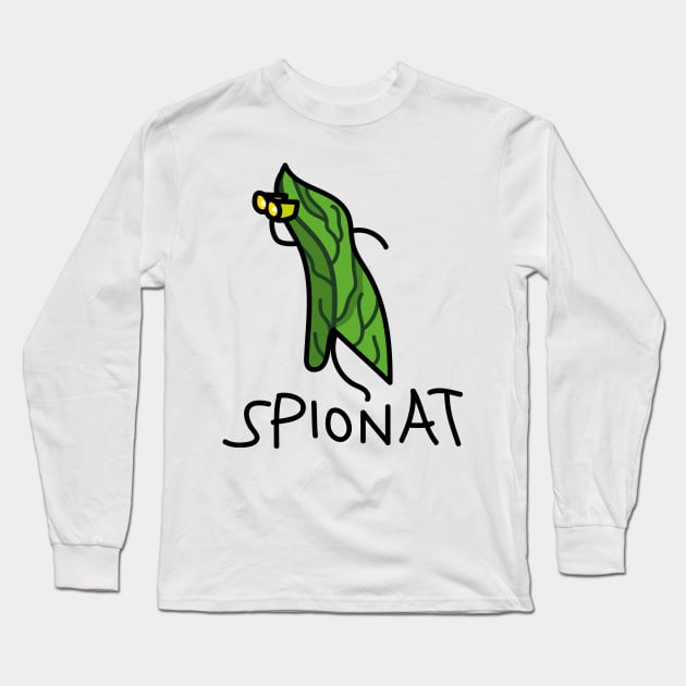 Spinat word game funny Long Sleeve T-Shirt by spontania